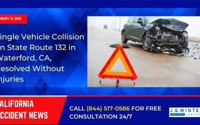 [01-13-2025] – Single Vehicle Collision on State Route 132 in Waterford, CA, Resolved Without Injuries