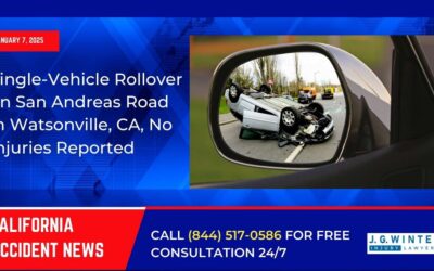 [01-07-2025] – Single-Vehicle Rollover on San Andreas Road in Watsonville, CA, No Injuries Reported