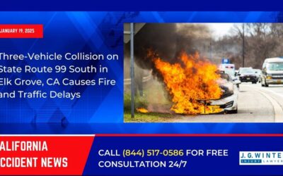 [01-19-2025] – Three-Vehicle Collision on State Route 99 South in Elk Grove, CA Causes Fire and Traffic Delays