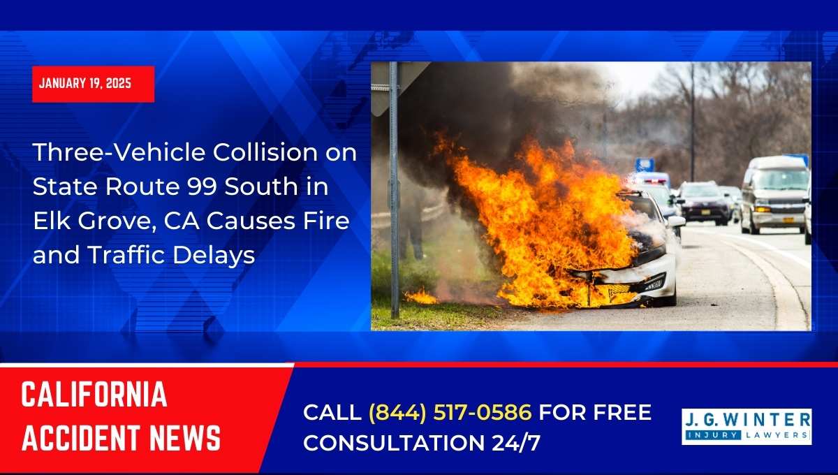 Three vehicle collision on State route 99