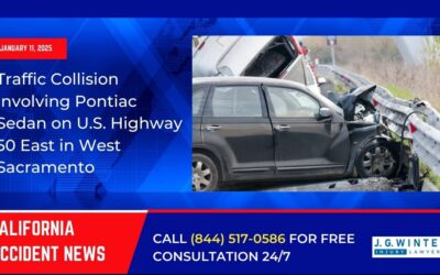 [01-11-2025] – Traffic Collision Involving Pontiac Sedan on U.S. Highway 50 East in West Sacramento, CA, Resolved Without Injuries