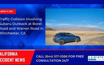 [01-12-2025] – Traffic Collision Involving Subaru Outback at Borel Road and Warren Road in Winchester, CA