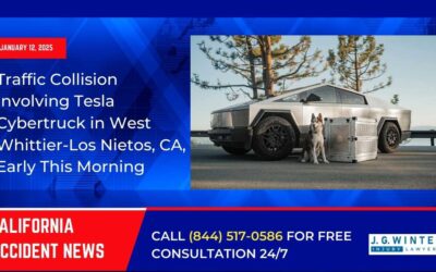 [01-12-2025] – Traffic Collision Involving Tesla Cybertruck in West Whittier-Los Nietos, CA, Early This Morning