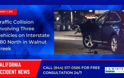 [01-11-2025] – Traffic Collision Involving Three Vehicles on Interstate 680 North in Walnut Creek Resolved Without Injuries