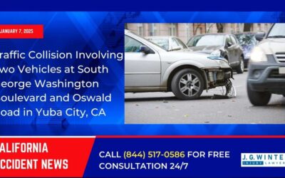 [01-07-2025] – Traffic Collision Involving Two Vehicles at South George Washington Boulevard and Oswald Road in Yuba City, CA