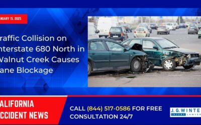 [01-15-2025] – Traffic Collision on Interstate 680 North in Walnut Creek Causes Lane Blockage