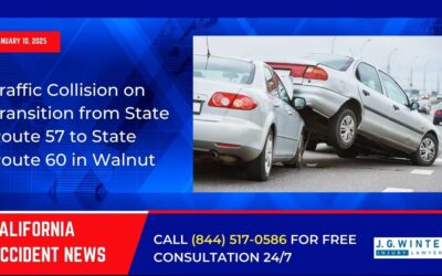 [01-10-2025] – Traffic Collision on Transition from State Route 57 to State Route 60 in Walnut Causes Lane Blockages