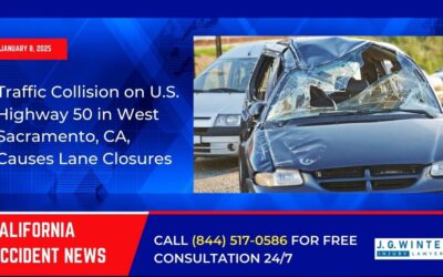 [01-08-2025] – Traffic Collision on U.S. Highway 50 in West Sacramento, CA, Causes Lane Closures