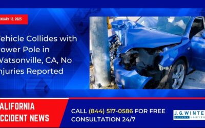 [01-12-2025] – Vehicle Collides with Power Pole in Watsonville, CA, No Injuries Reported