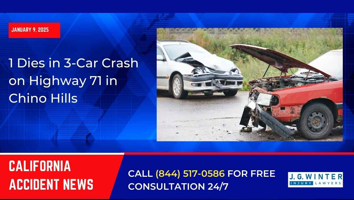 one dies in three car crash