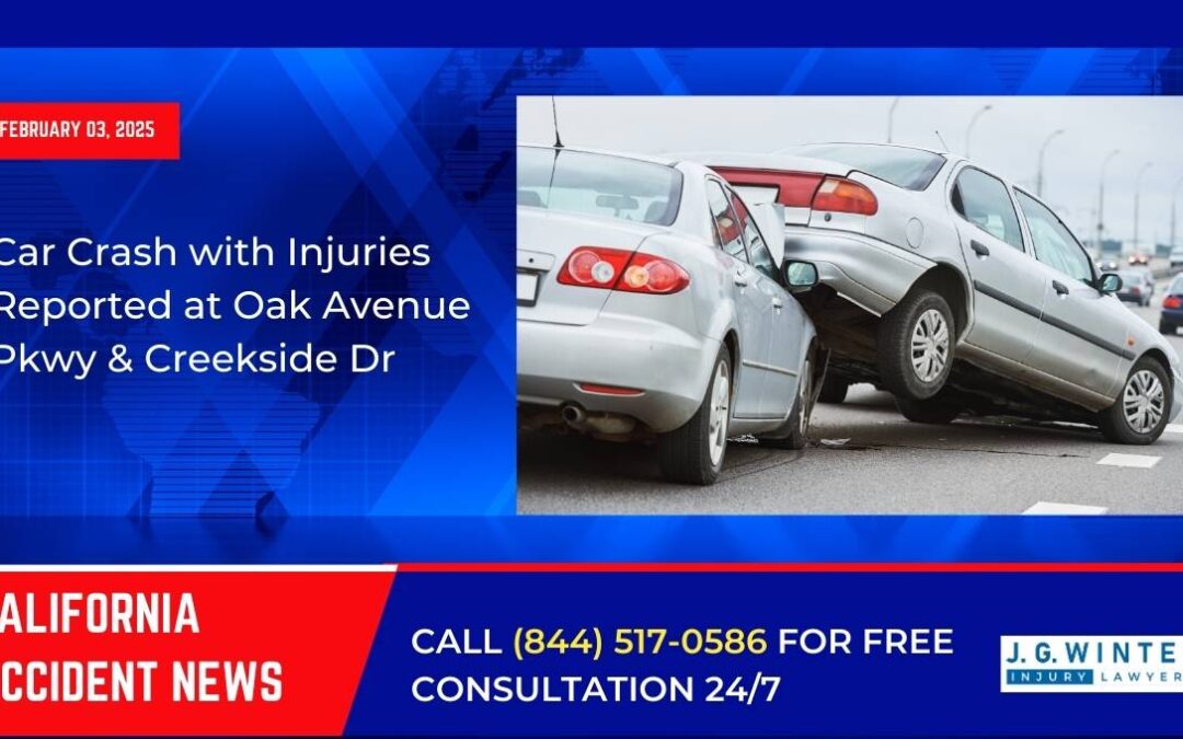 [02-03-2025] – Car Crash with Injuries Reported at Oak Avenue Pkwy & Creekside Dr