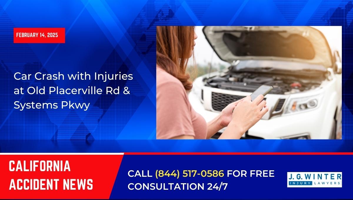 Car Crash with Injuries at Old Placerville Rd & Systems Pkwy