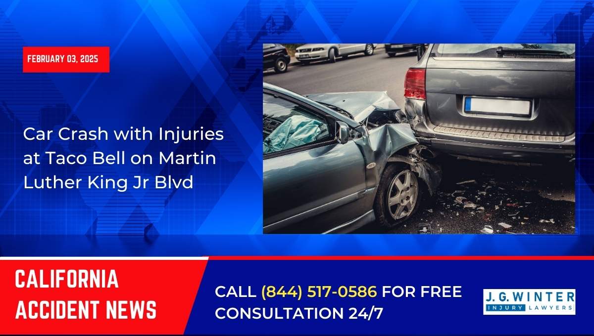 Car Crash with Injuries at Taco Bell on Martin Luther King Jr Blvd