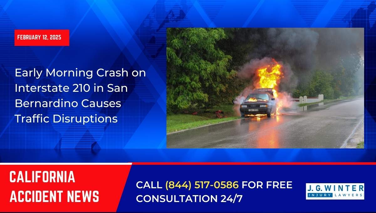 Early Morning Crash on Interstate 210 in San Bernardino Causes Traffic Disruptions