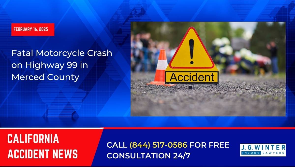 Fatal Motorcycle Crash on Highway 99 in Merced County