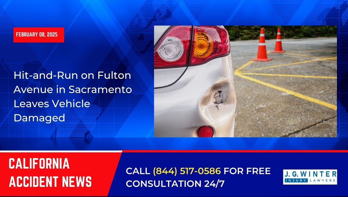 Hit-and-Run on Fulton Avenue in Sacramento Leaves Vehicle Damaged
