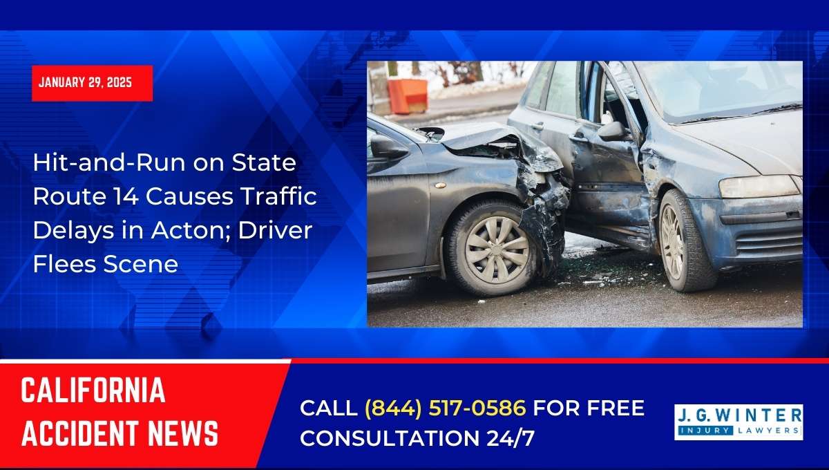 Hit-and-Run on State Route 14 Causes Traffic Delays in Acton; Driver Flees Scene