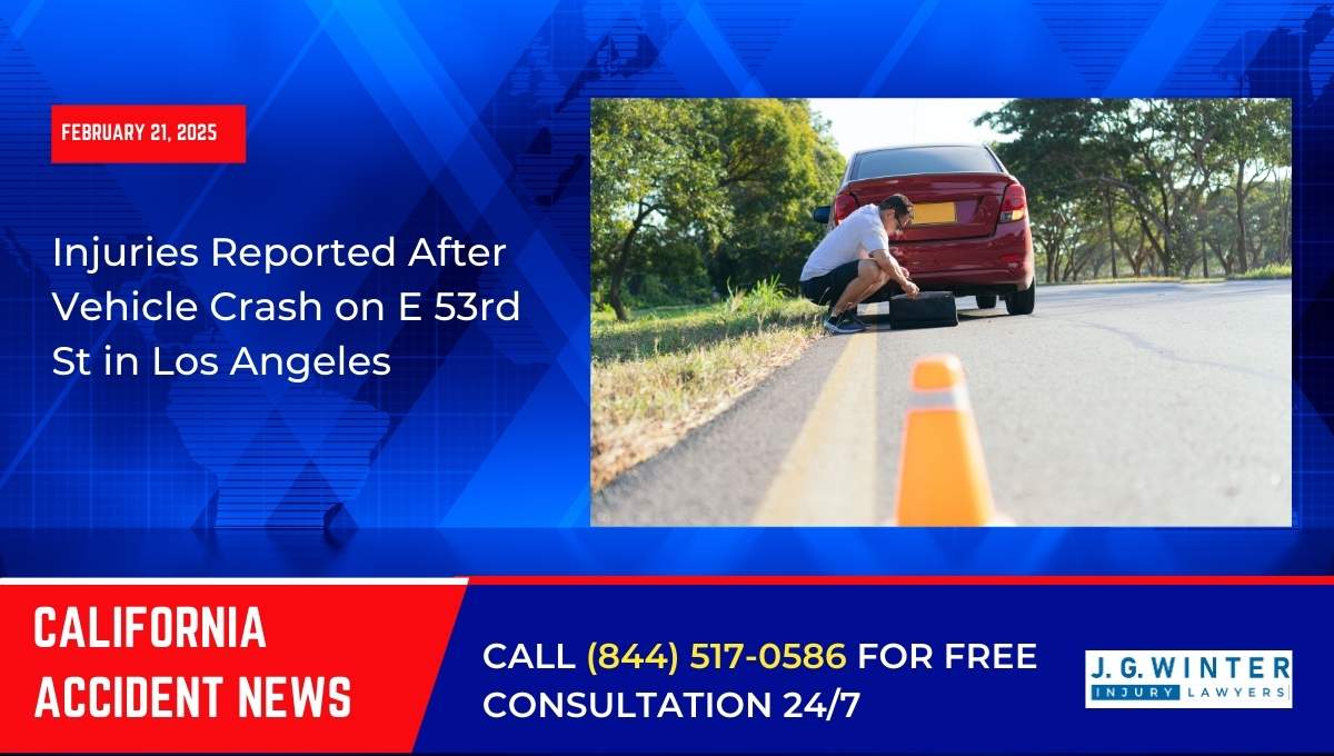 Injuries Reported After Vehicle Crash on E 53rd St in Los Angeles