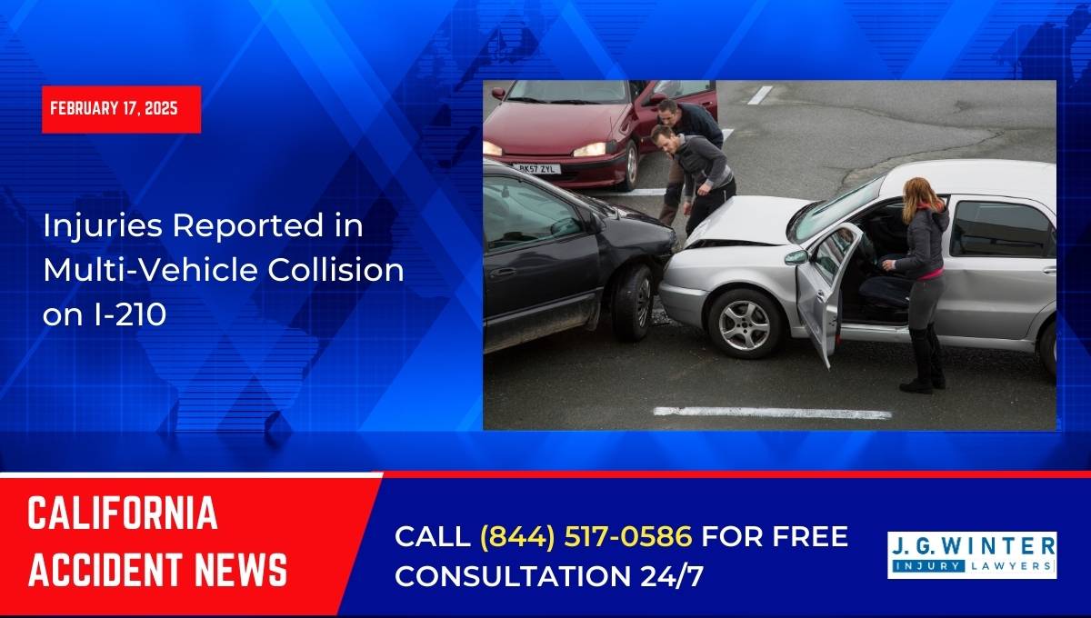 Injuries Reported in Multi-Vehicle Collision on I-210