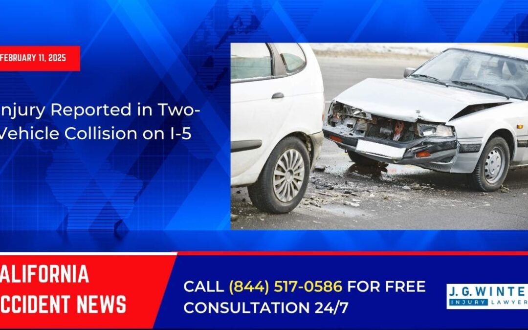 [02-11-2025] – Injury Reported in Two-Vehicle Collision on I-5