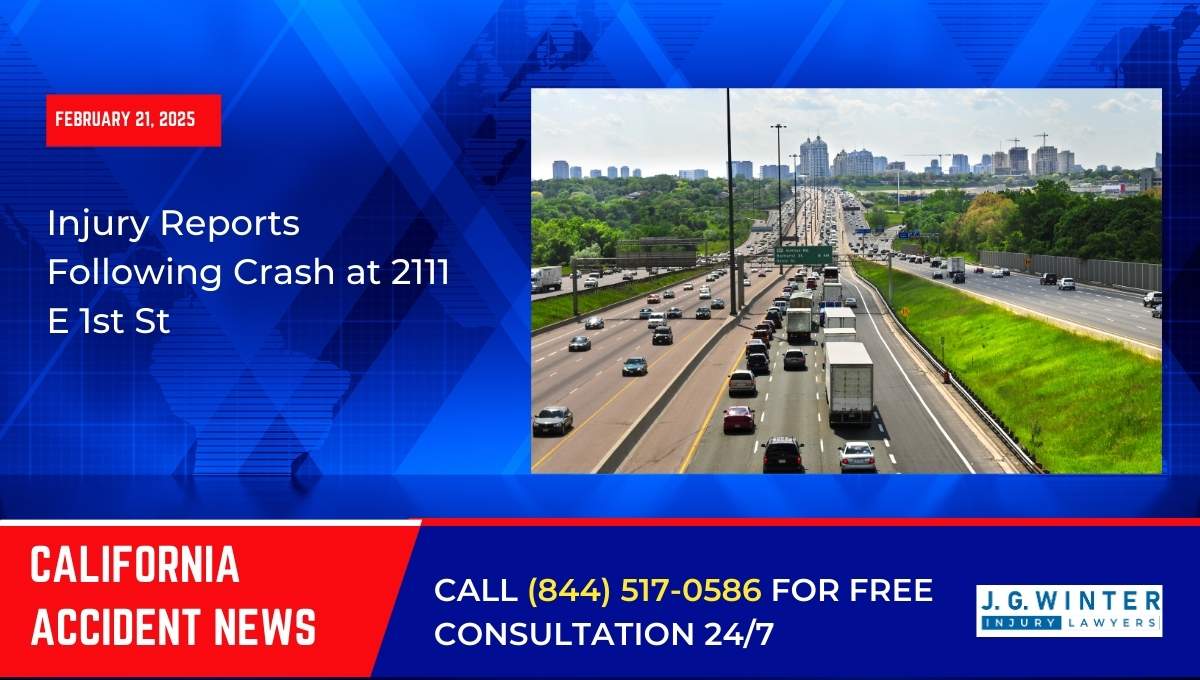 Injury Reports Following Crash at 2111 E 1st St