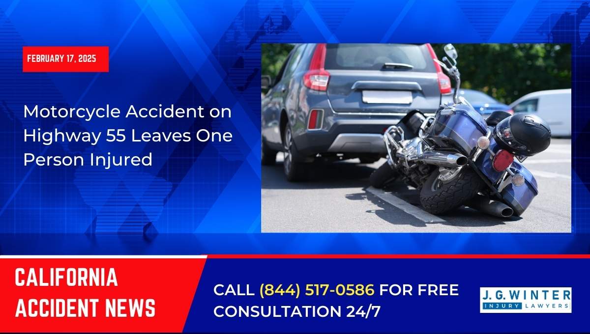 Motorcycle Accident on Highway 55 Leaves One Person Injured