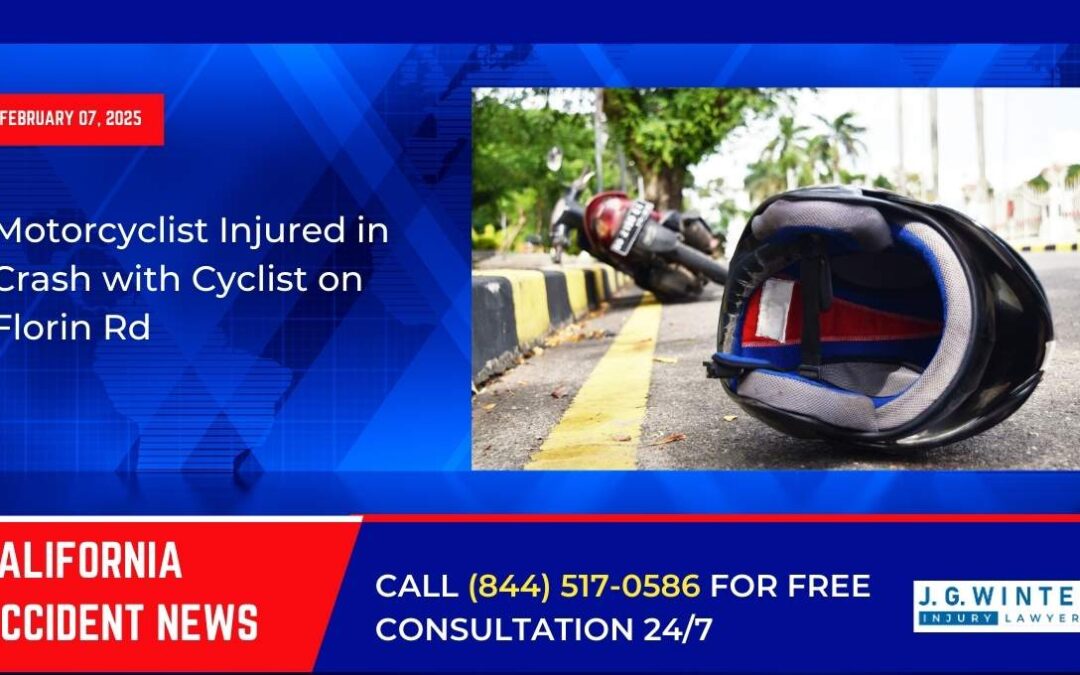 [02-07-2025] – Motorcyclist Injured in Crash with Cyclist on Florin Rd