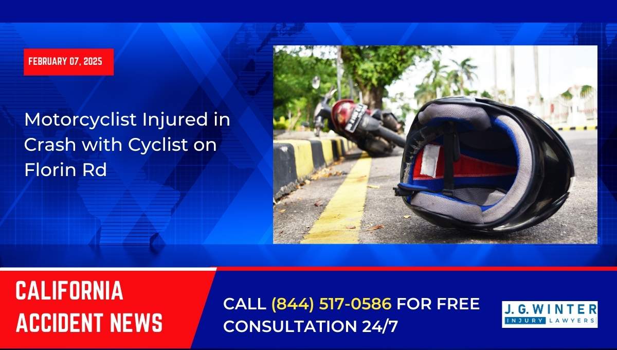 Motorcyclist Injured in Crash with Cyclist on Florin Rd