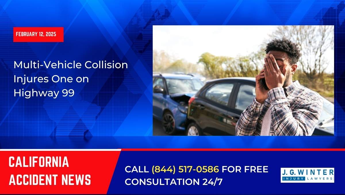 Multi-Vehicle Collision Injures One on Highway 99