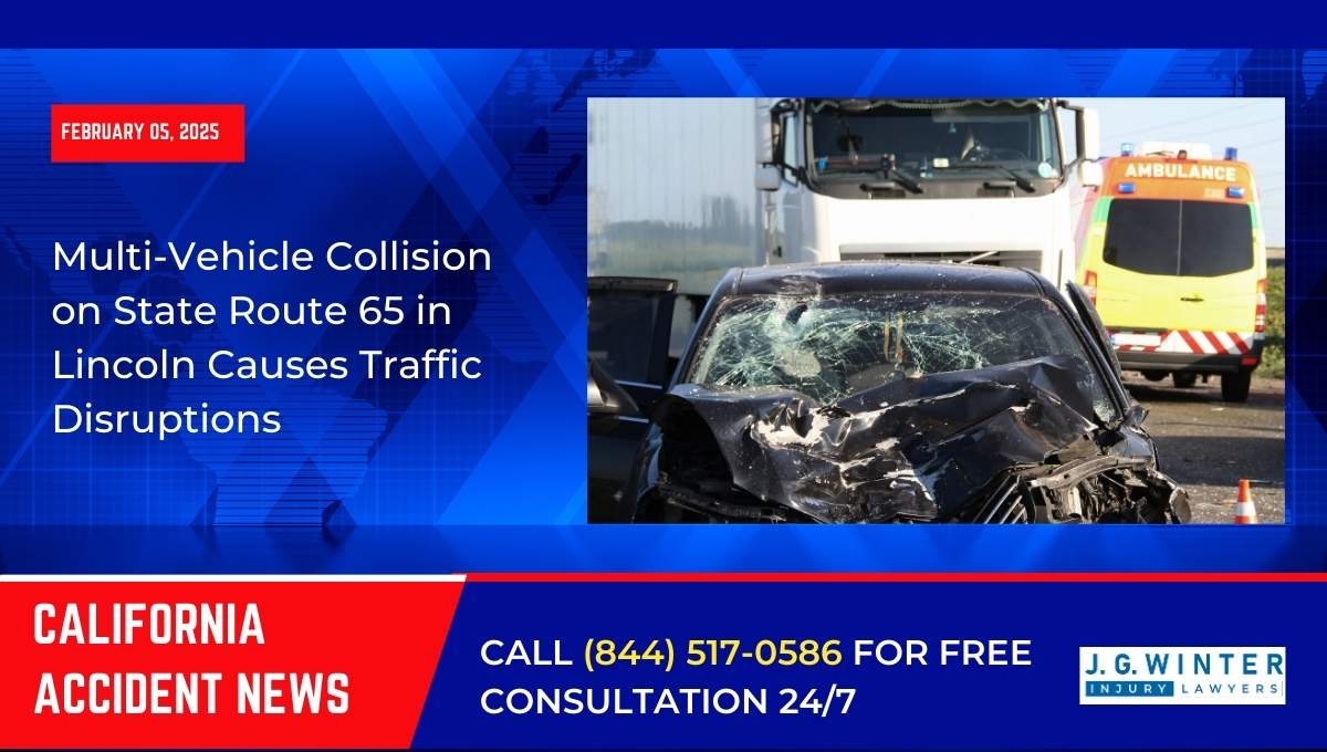 Multi-Vehicle Collision on State Route 65 in Lincoln Causes Traffic Disruptions