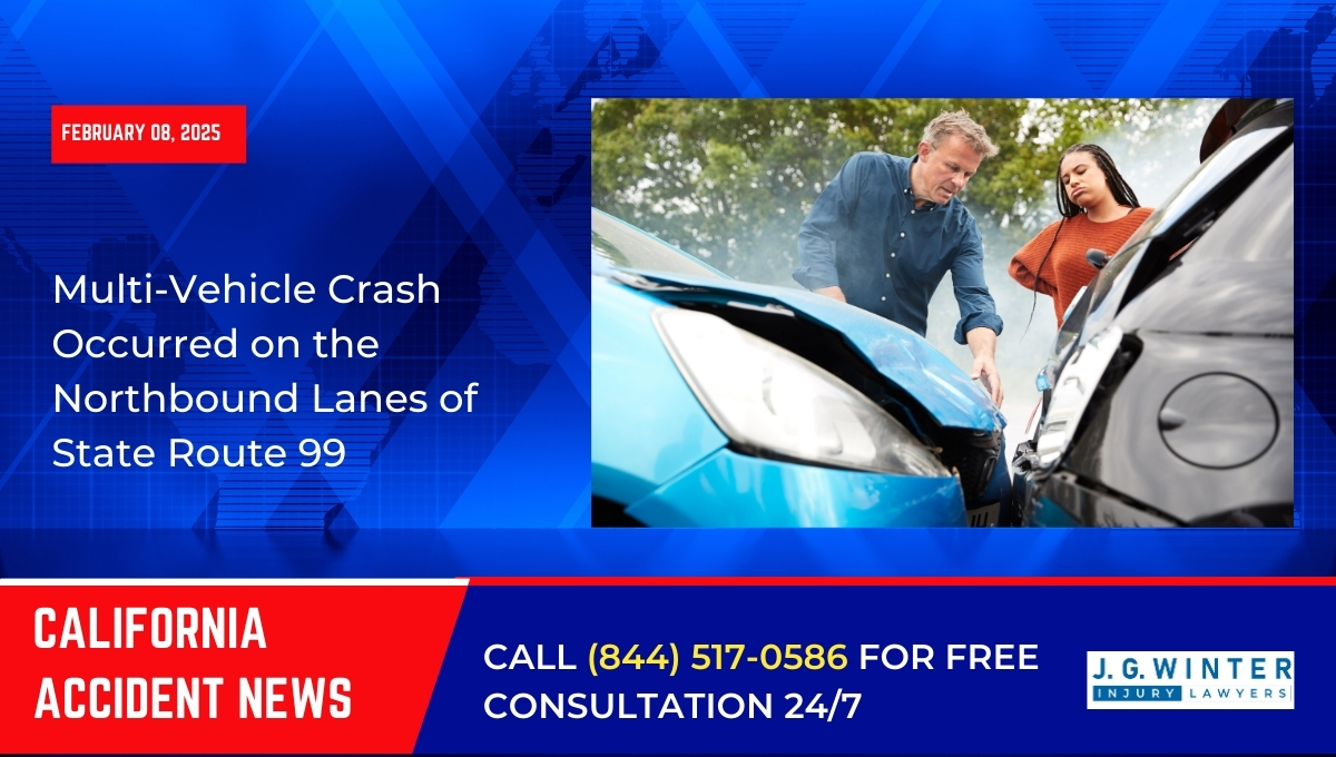 Multi-Vehicle Crash Occurred at the Northbound Lanes of State Route 99