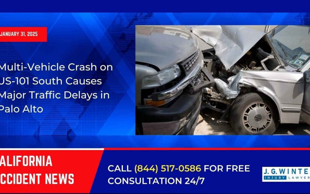 [01-31-2025] – Multi-Vehicle Crash on US-101 South Causes Major Traffic Delays in Palo Alto