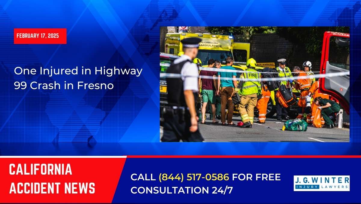 One Injured in Highway 99 Crash in Fresno