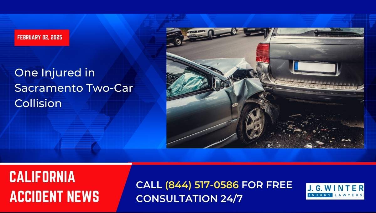 One Injured in Sacramento Two-Car Collision