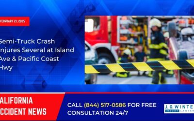 [02-21-2025] – Semi-Truck Crash Injures Several at Island Ave & Pacific Coast Hwy