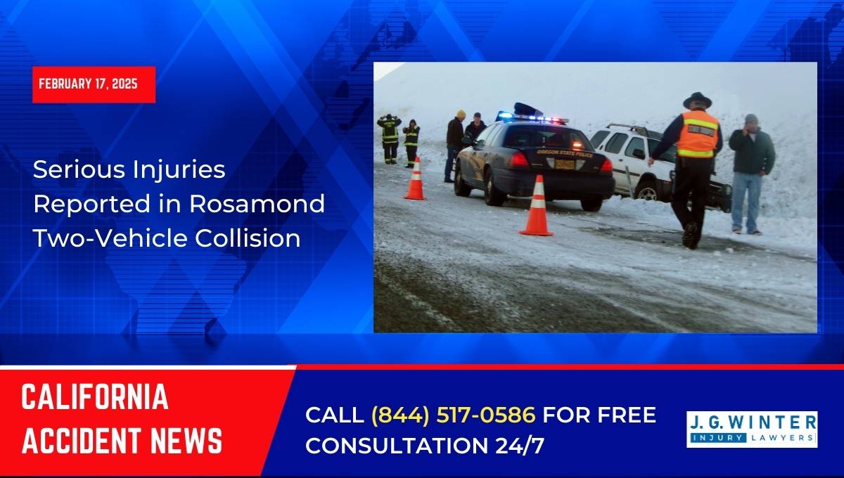 Serious Injuries Reported in Rosamond Two-Vehicle Collision