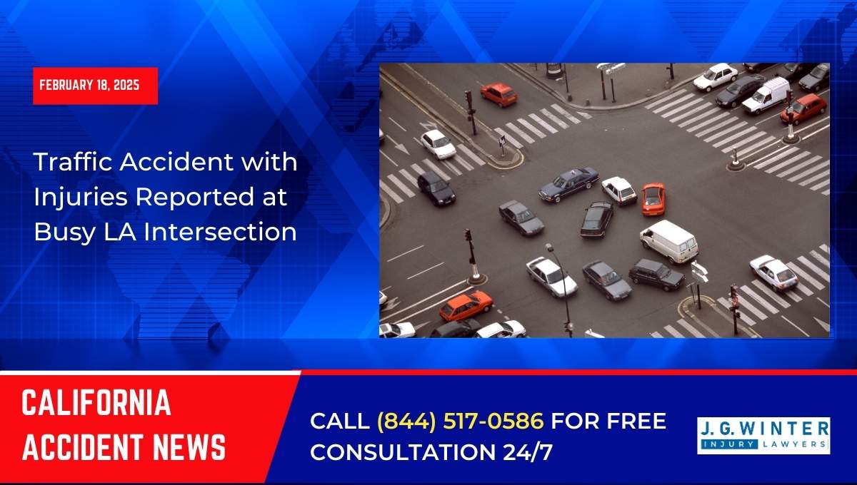 Traffic Accident with Injuries Reported at Busy LA Intersection