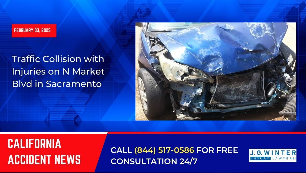 Traffic Collision with Injuries on N Market Blvd in Sacramento