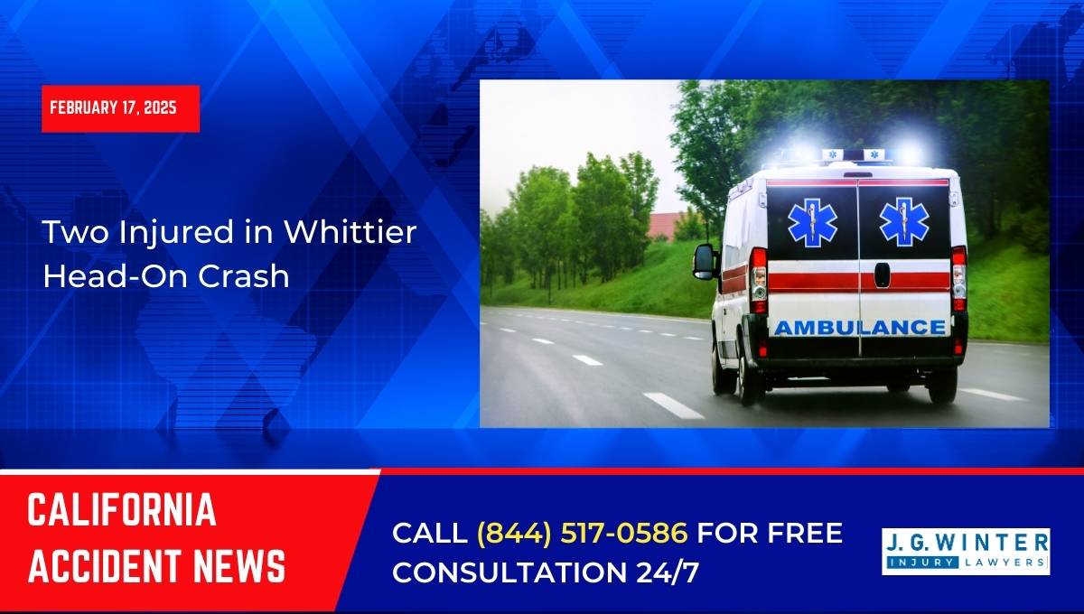 Two Injured in Whittier Head-On Crash
