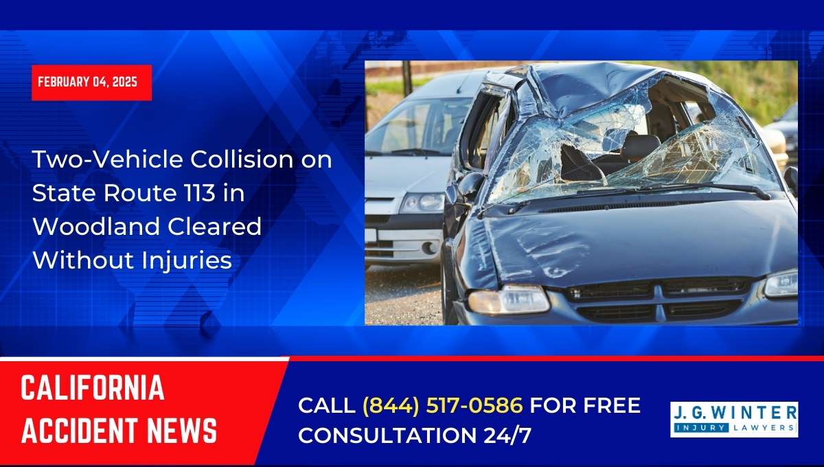 Two-Vehicle Collision on State Route 113 in Woodland Cleared Without Injuries