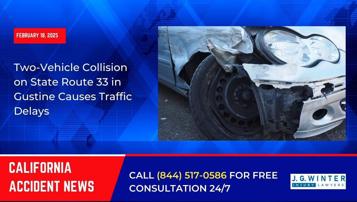 Two-Vehicle Collision on State Route 33 in Gustine Causes Traffic Delays