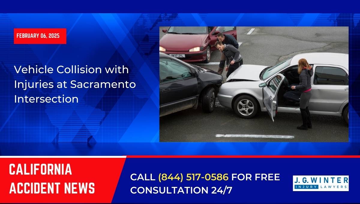 Vehicle Collision with Injuries at Sacramento Intersection