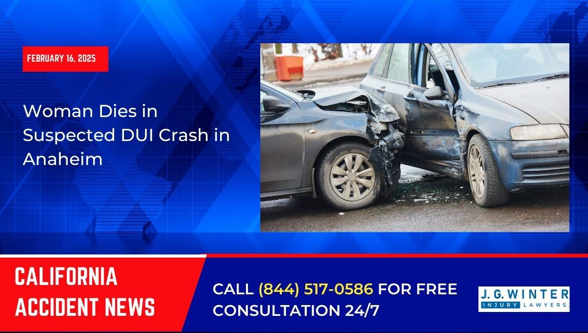 Woman Dies in Suspected DUI Crash in Anaheim