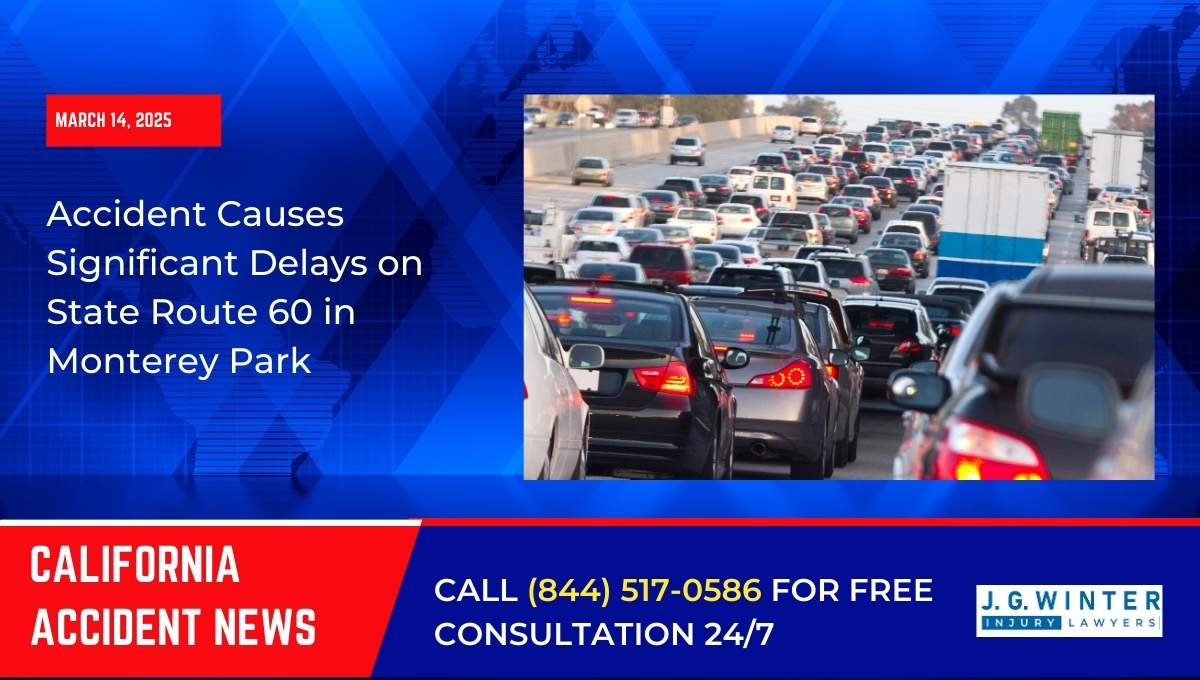 Accident Causes Significant Delays on State Route 60 in Monterey Park
