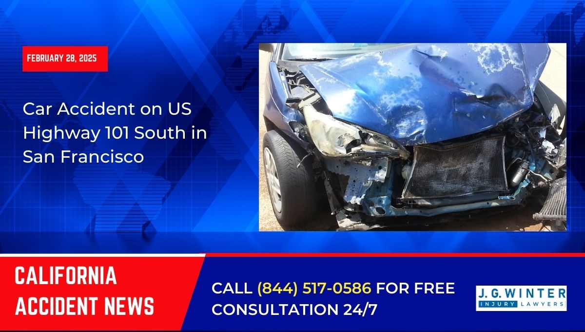 Car Accident on US Highway 101 South in San Francisco