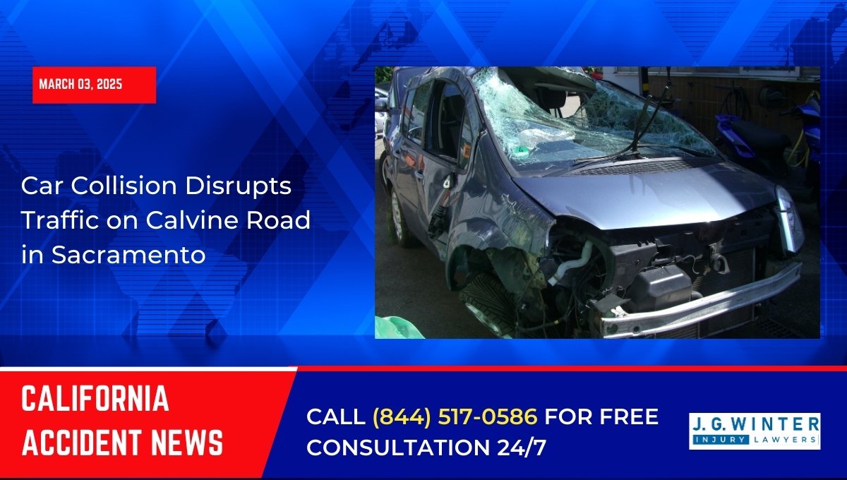 Car Collision Disrupts Traffic on Calvine Road in Sacramento