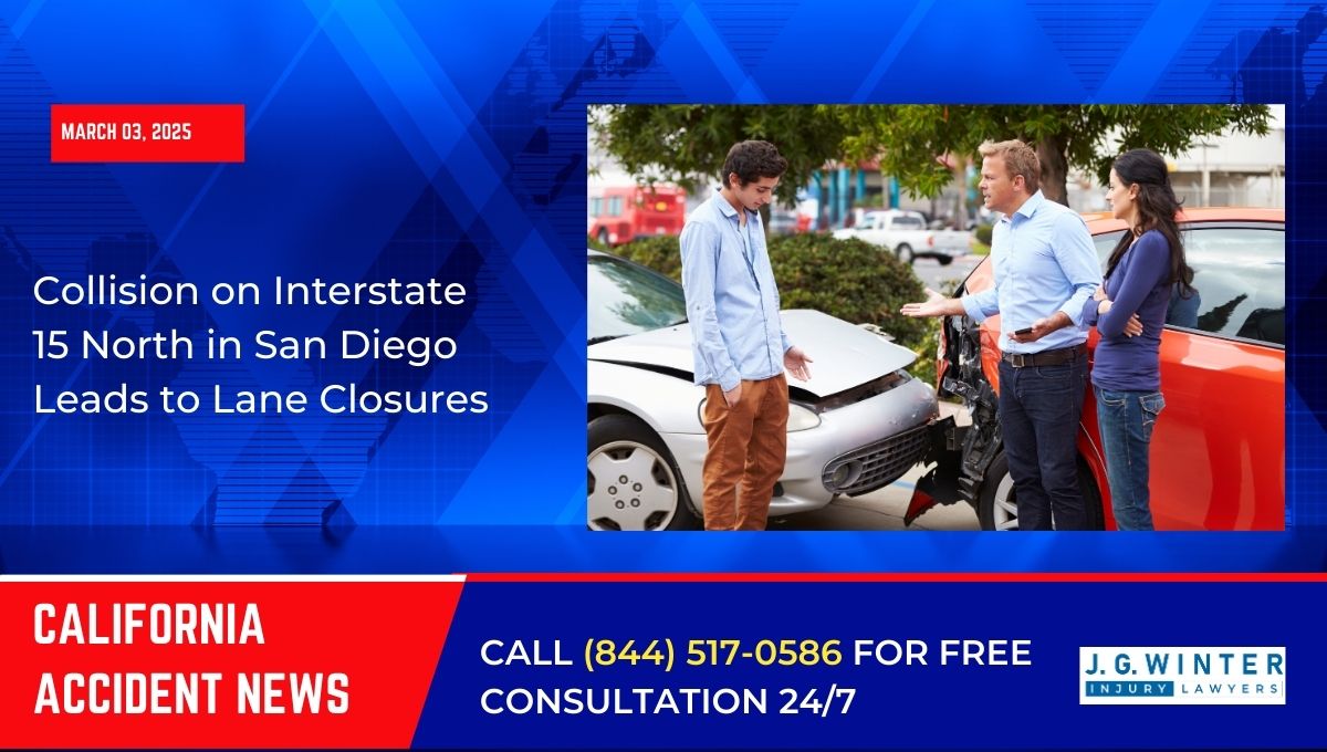 Collision on Interstate 15 North in San Diego Leads to Lane Closures