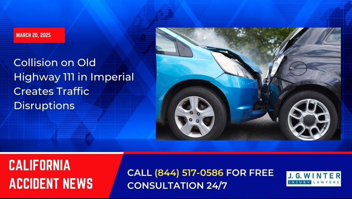 Collision on Old Highway 111 in Imperial Creates Traffic Disruptions