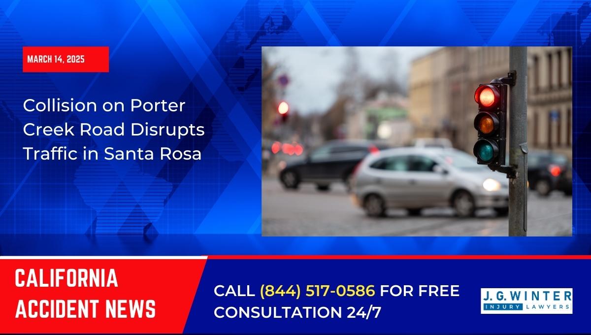 Collision on Porter Creek Road Disrupts Traffic in Santa Rosa