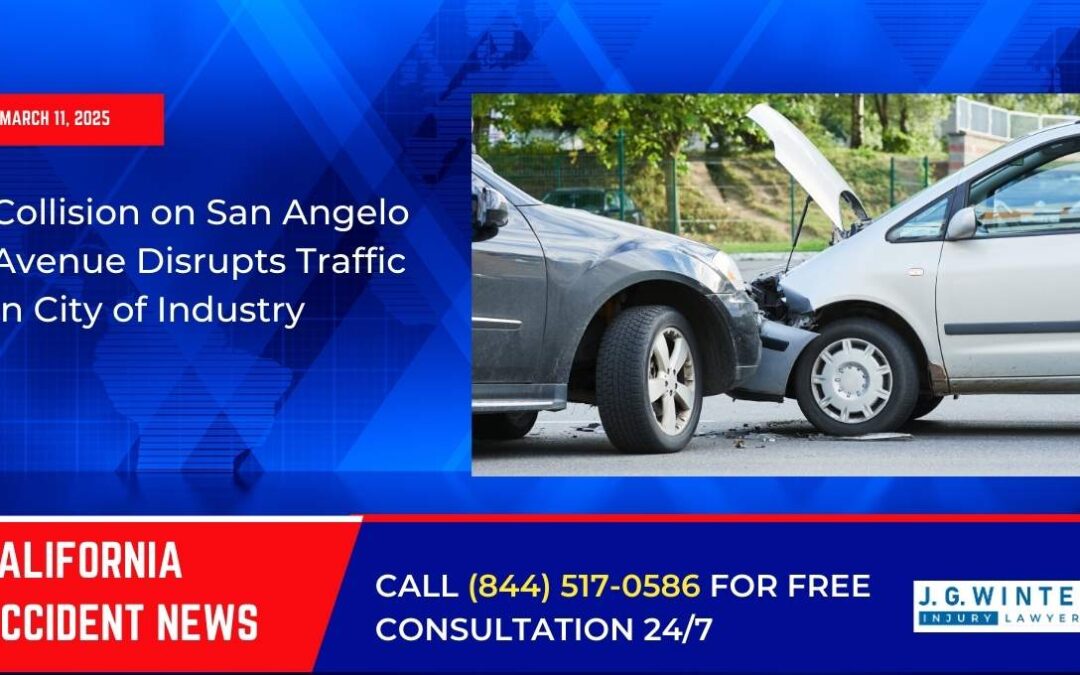 [03-11-2025] – Collision on San Angelo Avenue Disrupts Traffic in City of Industry